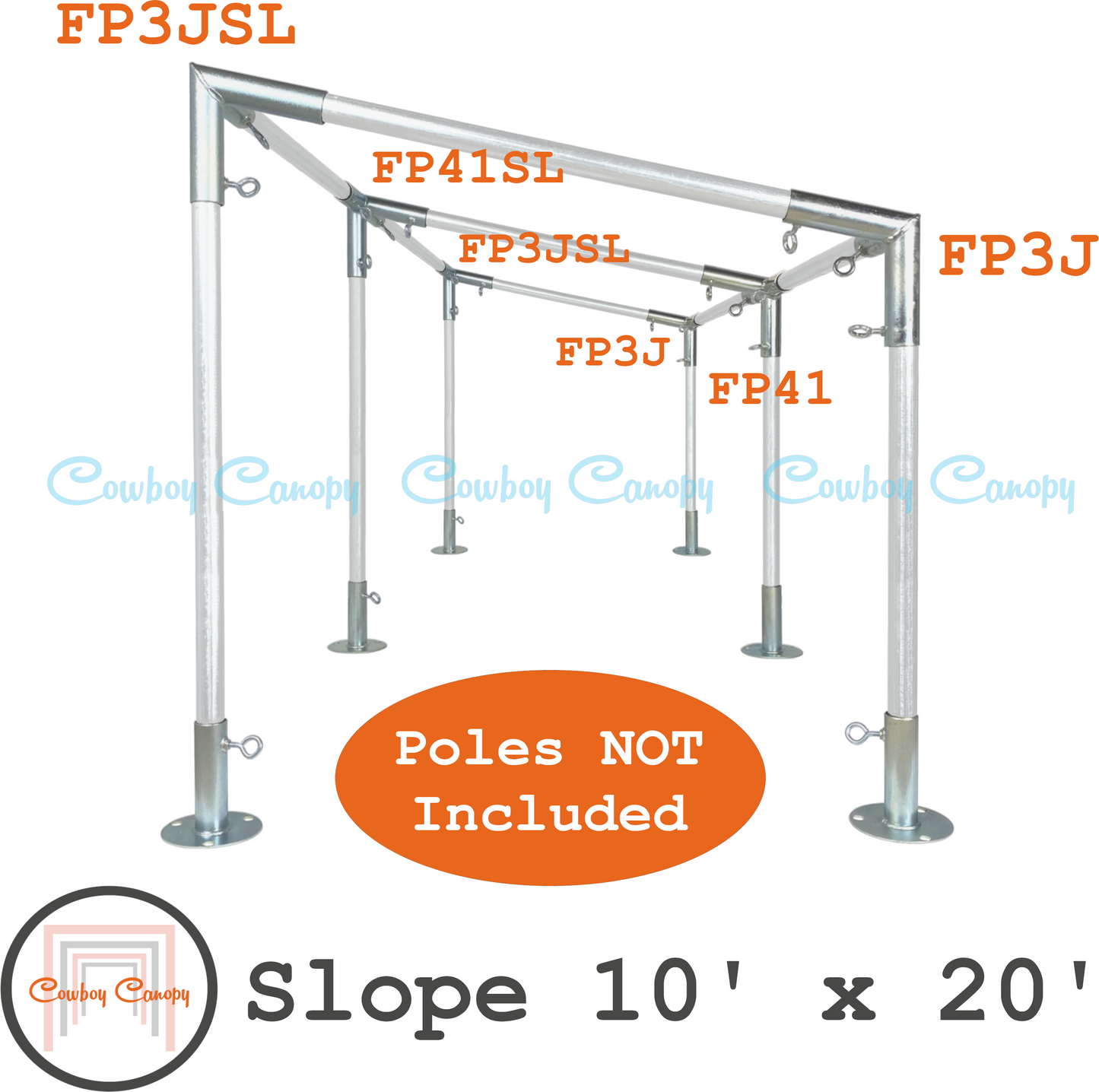 Slope (Lean-To) Canopy (1")