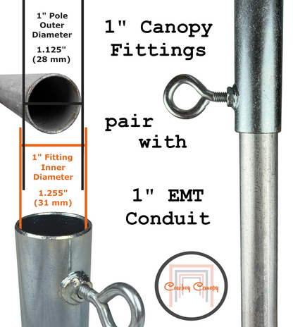 1" FP3JSL Canopy Fitting