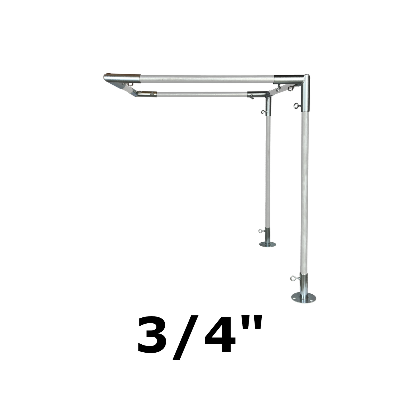 10' Wide Wall-Mounted Flat Awning (3/4")