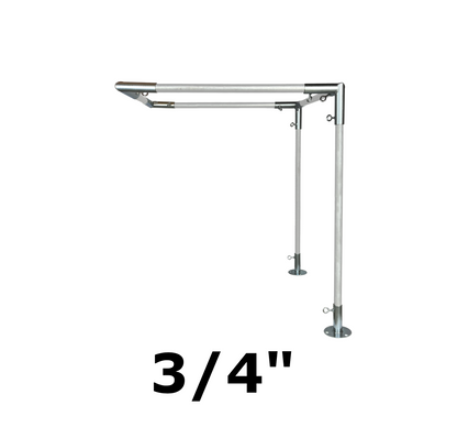 10' Wide Wall-Mounted Flat Awning (3/4")