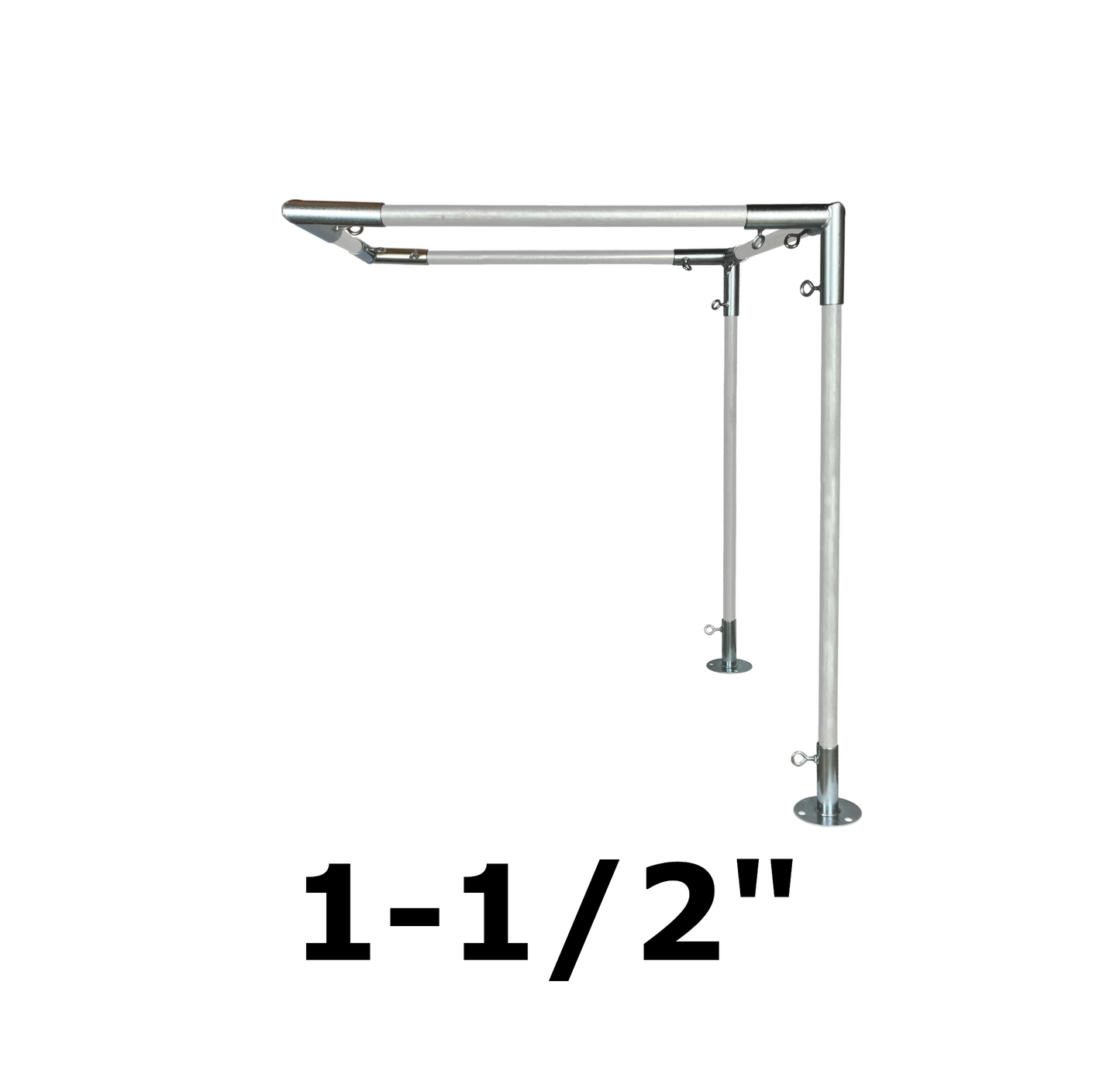 10' Wide Wall-Mounted Flat Awning (1-1/2")