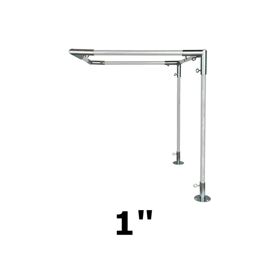 10' Wide Wall-Mounted Flat Awning (1")