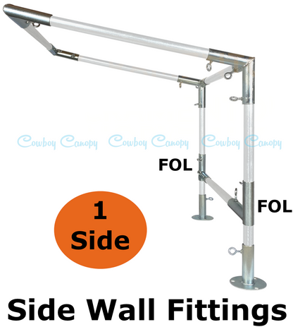 10' Wide Wall-Mounted Slope Awning (1")