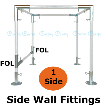 10' Wide Flat Canopy Kits (1-1/2")