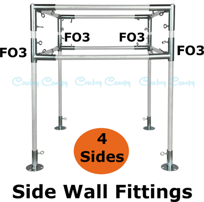 10' Wide Flat Canopy Kits (1")