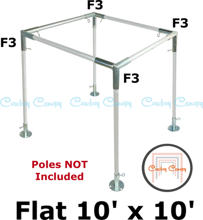10' Wide Flat Canopy Kits (1-1/2")