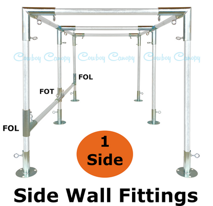 10' Wide Flat Canopy Kits (1-1/2")