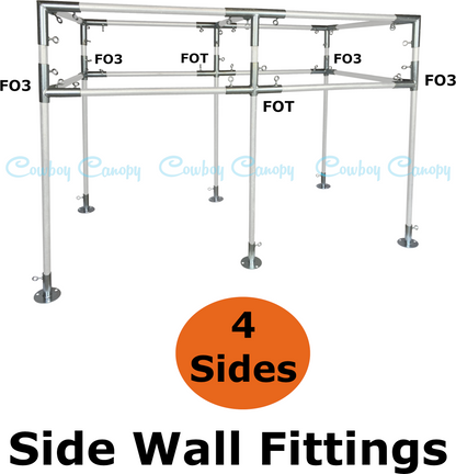 10' Wide Flat Canopy Kits (1")