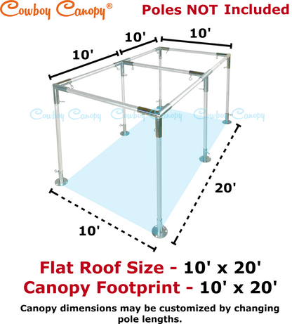 10' Wide Flat Canopy Kits (1-1/2")