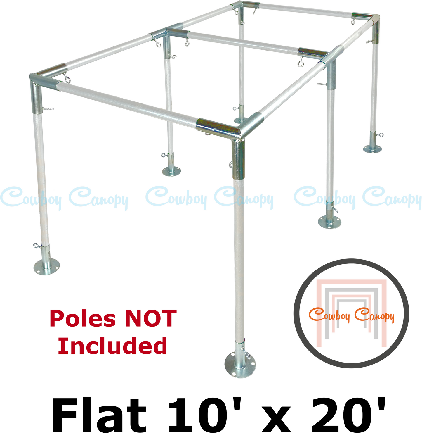 10' Wide Flat Canopy Kits (1-1/2")