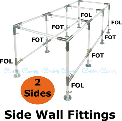 10' Wide Flat Canopy Kits (1-1/2")
