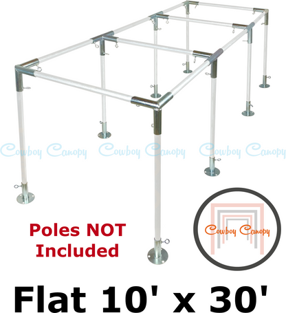 10' Wide Flat Canopy Kits (1-1/2")