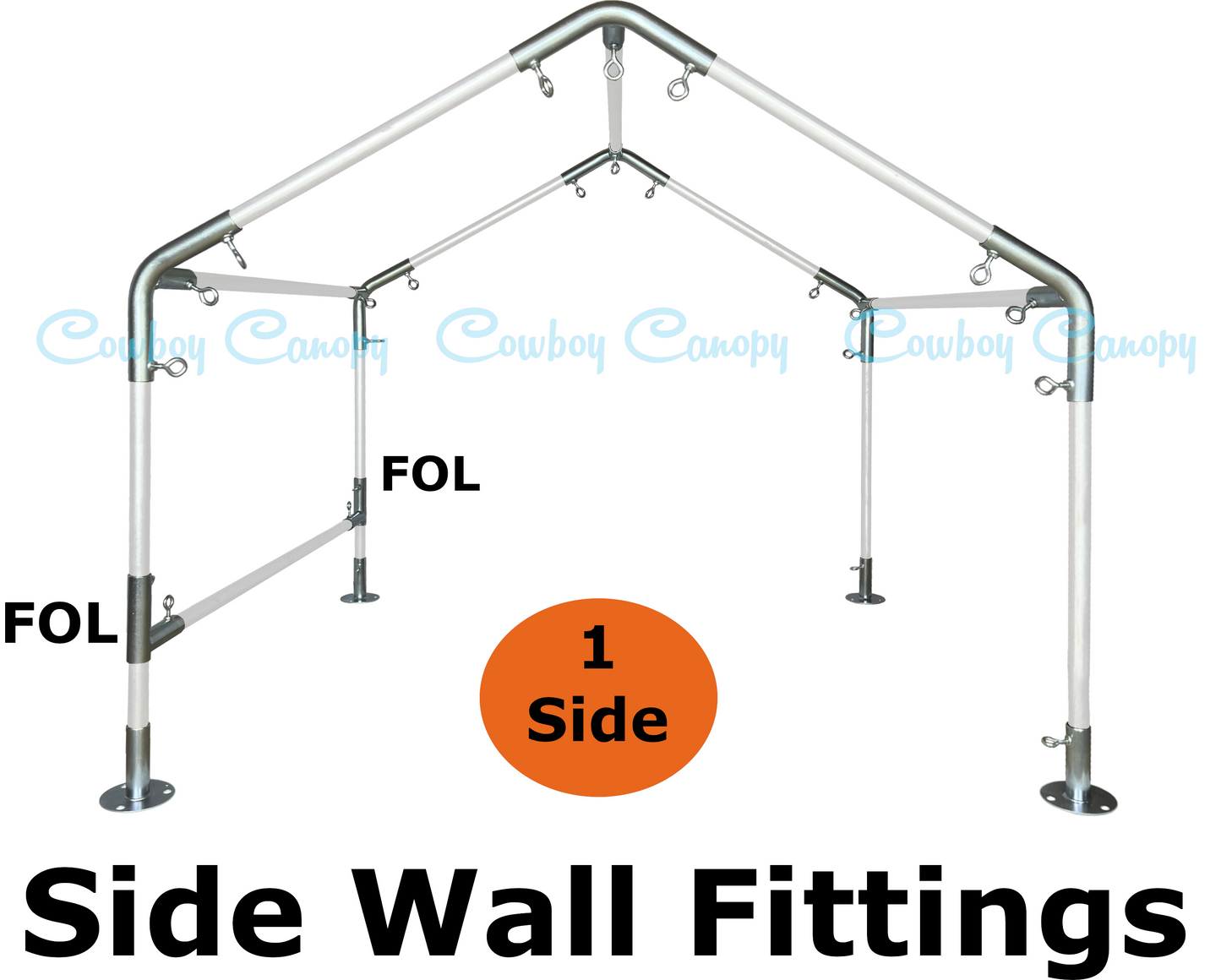 10' Wide High Peak Canopy Kits (1")