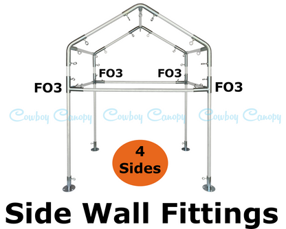 10' Wide High Peak Canopy Kits (1")