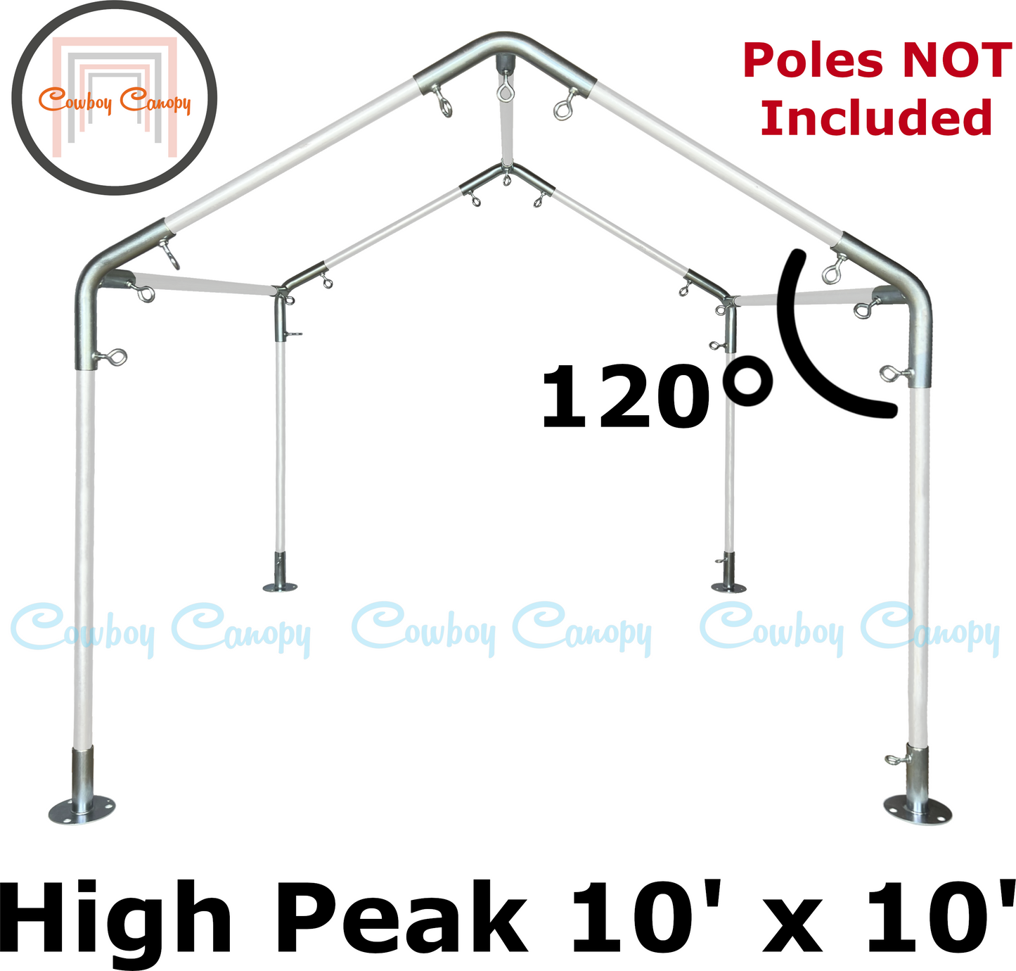10' Wide High Peak Canopy Kits (1")