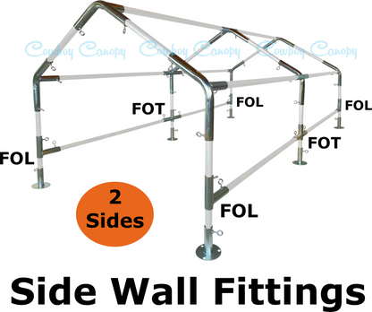 10' Wide High Peak Canopy Kits (1")