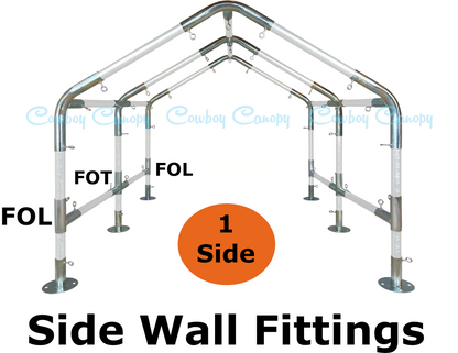 20' Wide High Peak Canopy Kits (1-1/2")
