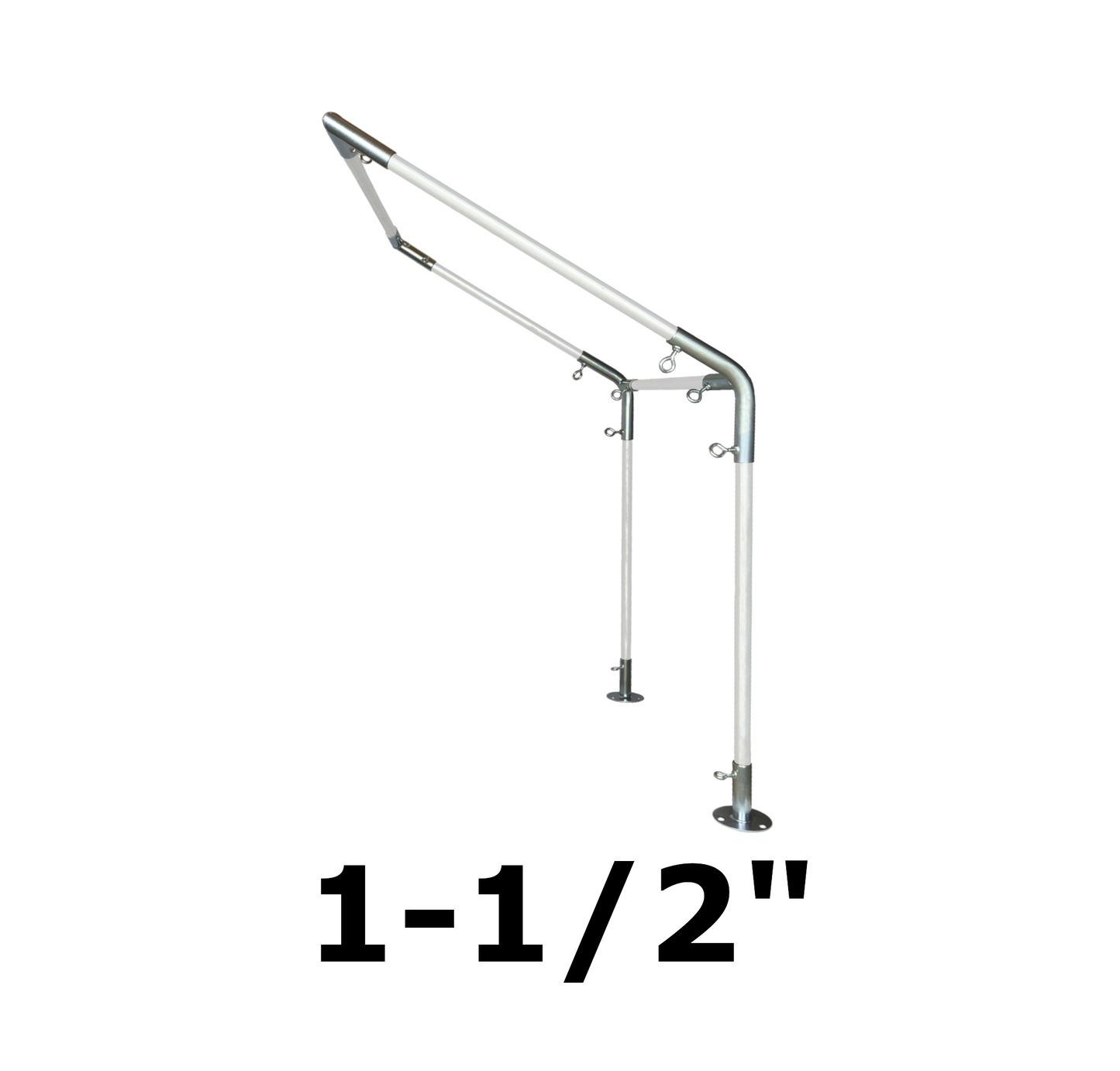 10' Wide Wall-Mounted High Slope Awning (1-1/2")