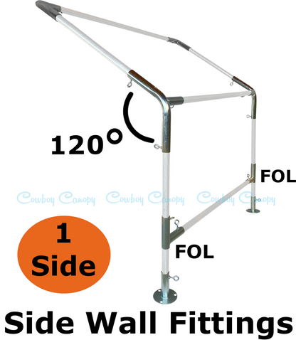 10' Wide Wall-Mounted High Slope Awning (1")
