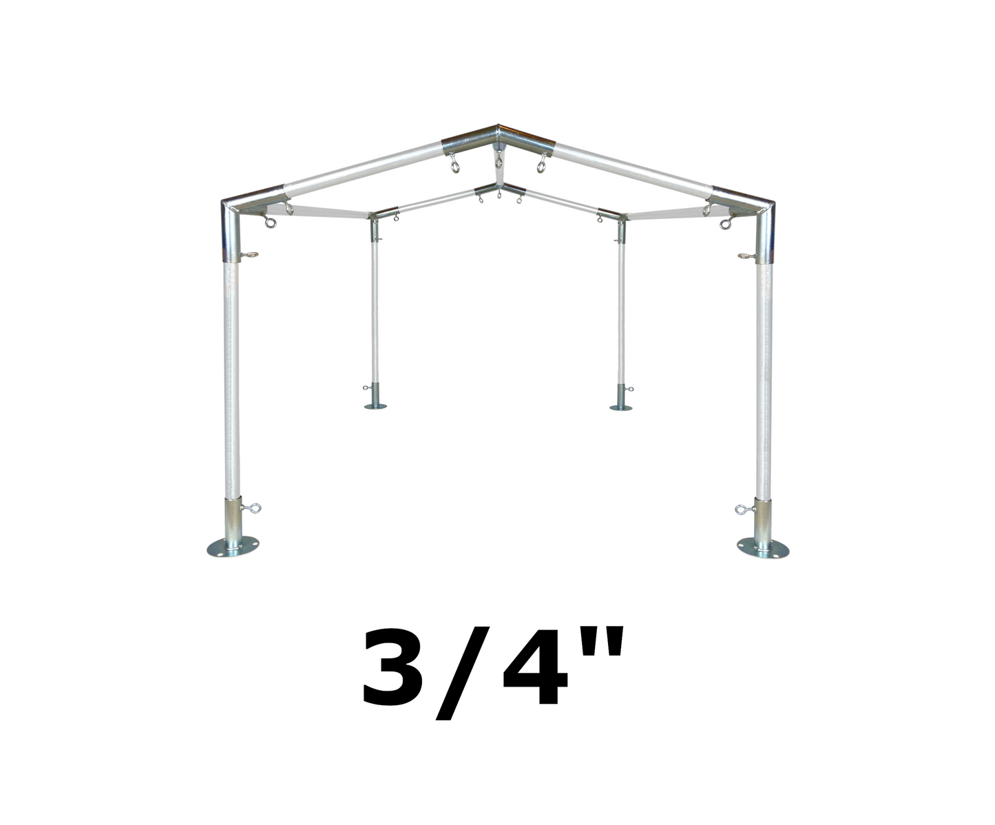 10' Wide Low Peak Canopy Kits (3/4")