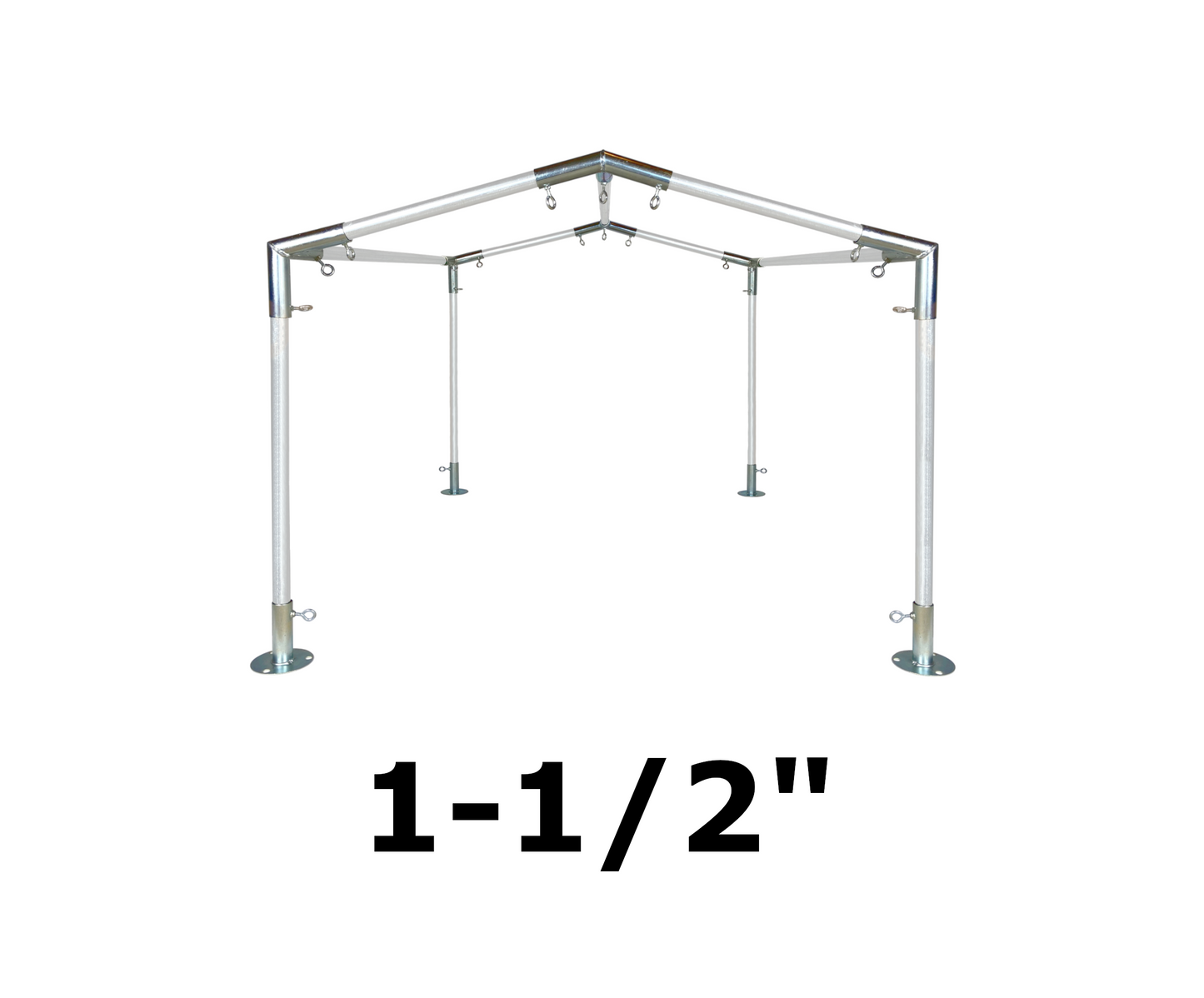10' Wide Low Peak Canopy Kits (1-1/2")