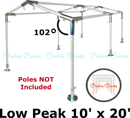 10' Wide Low Peak Canopy Kits (1")