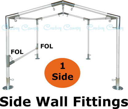 10' Wide Low Peak Canopy Kits (1")