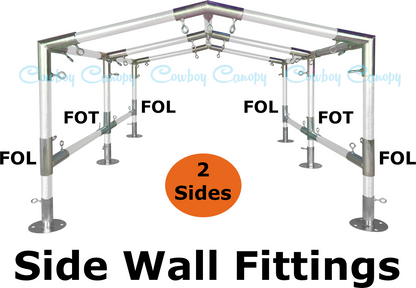 20' Wide Low Peak Canopy Kits (1-1/2")