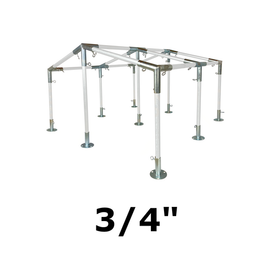 20' Wide Low Peak with Center Legs Canopy Kits (3/4")