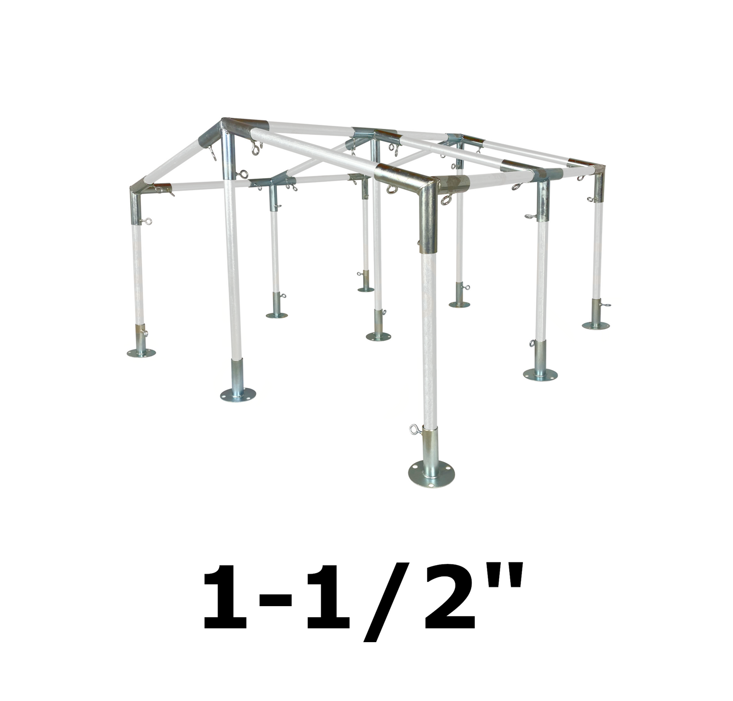 20' Wide Low Peak with Center Legs Canopy Kits (1-1/2")