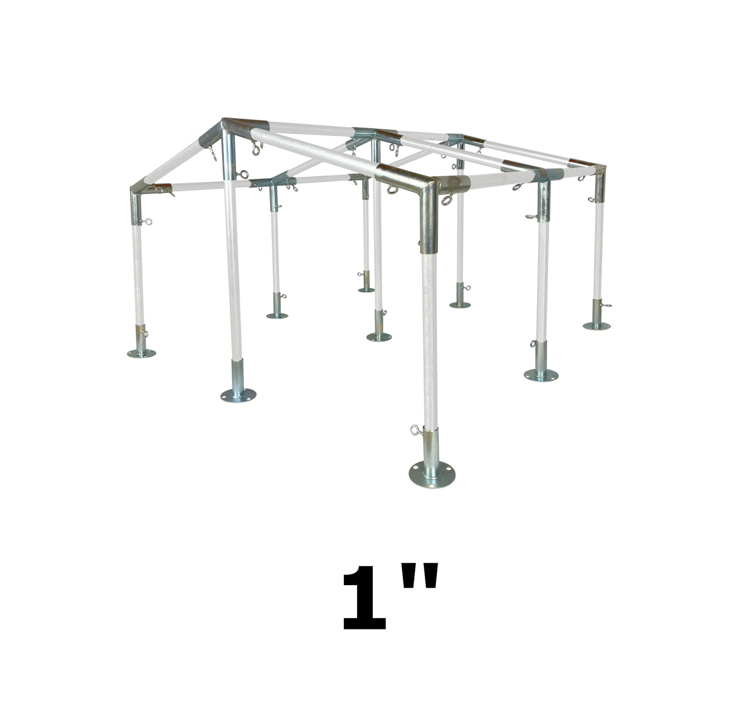 20' Wide Low Peak with Center Legs Canopy Kits (1")