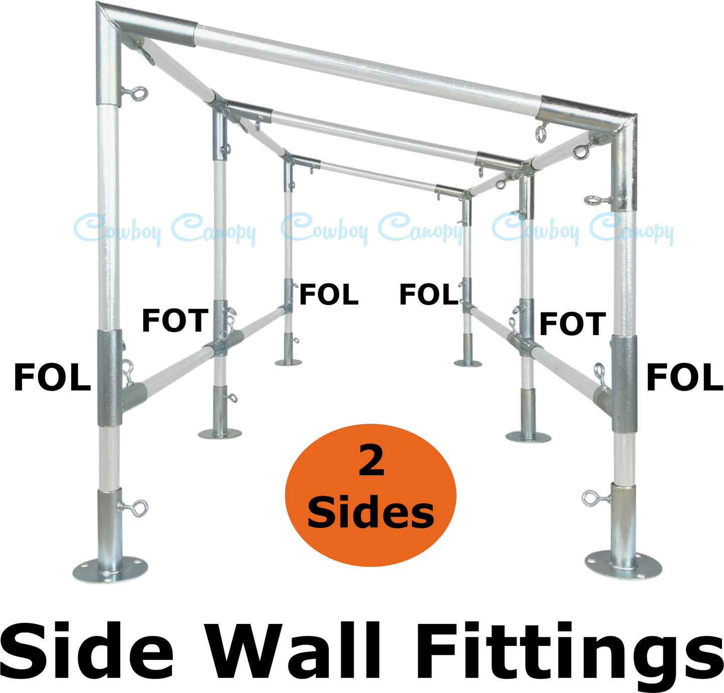 10' Wide Slope Canopy Kits (3/4")