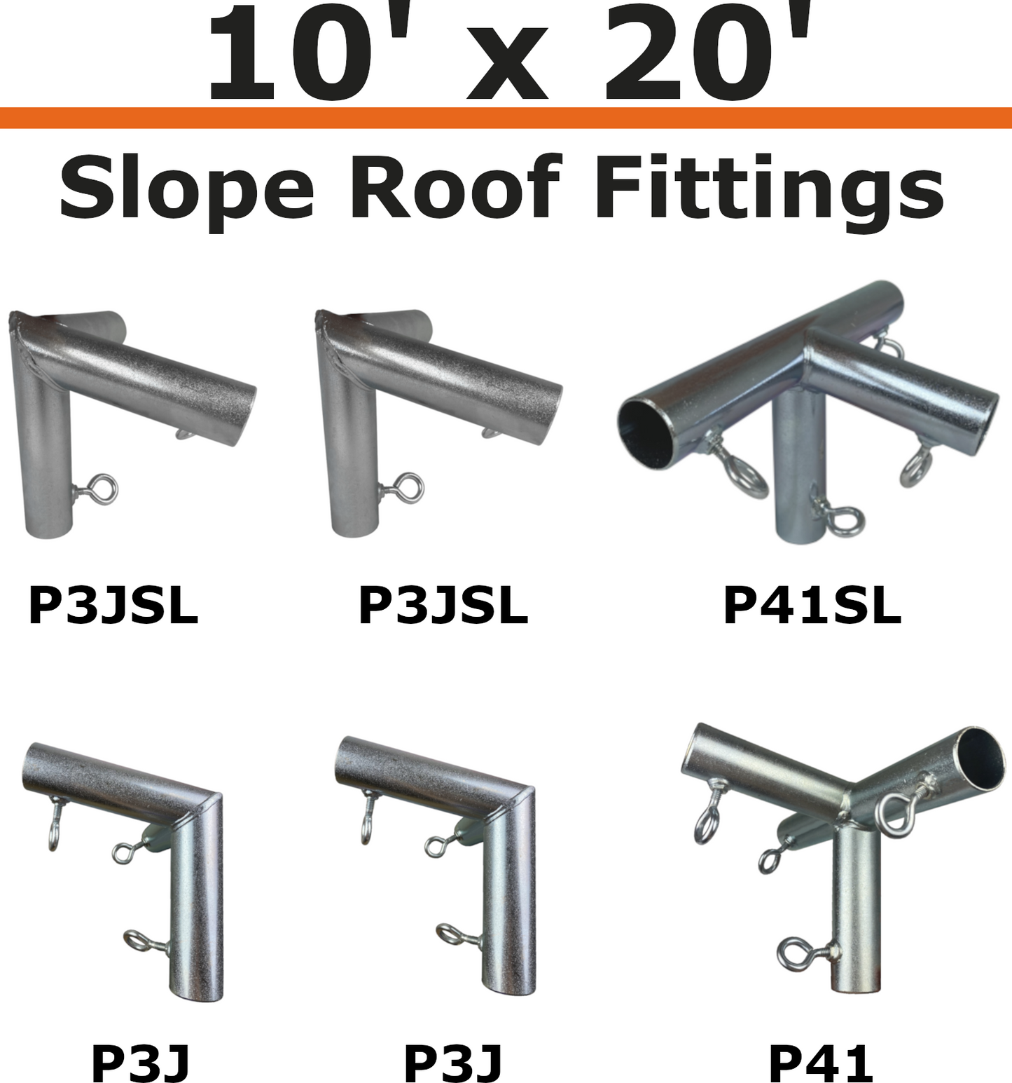 10' Wide Slope Canopy Kits (1")