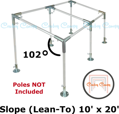 10' Wide Slope Canopy Kits (3/4")