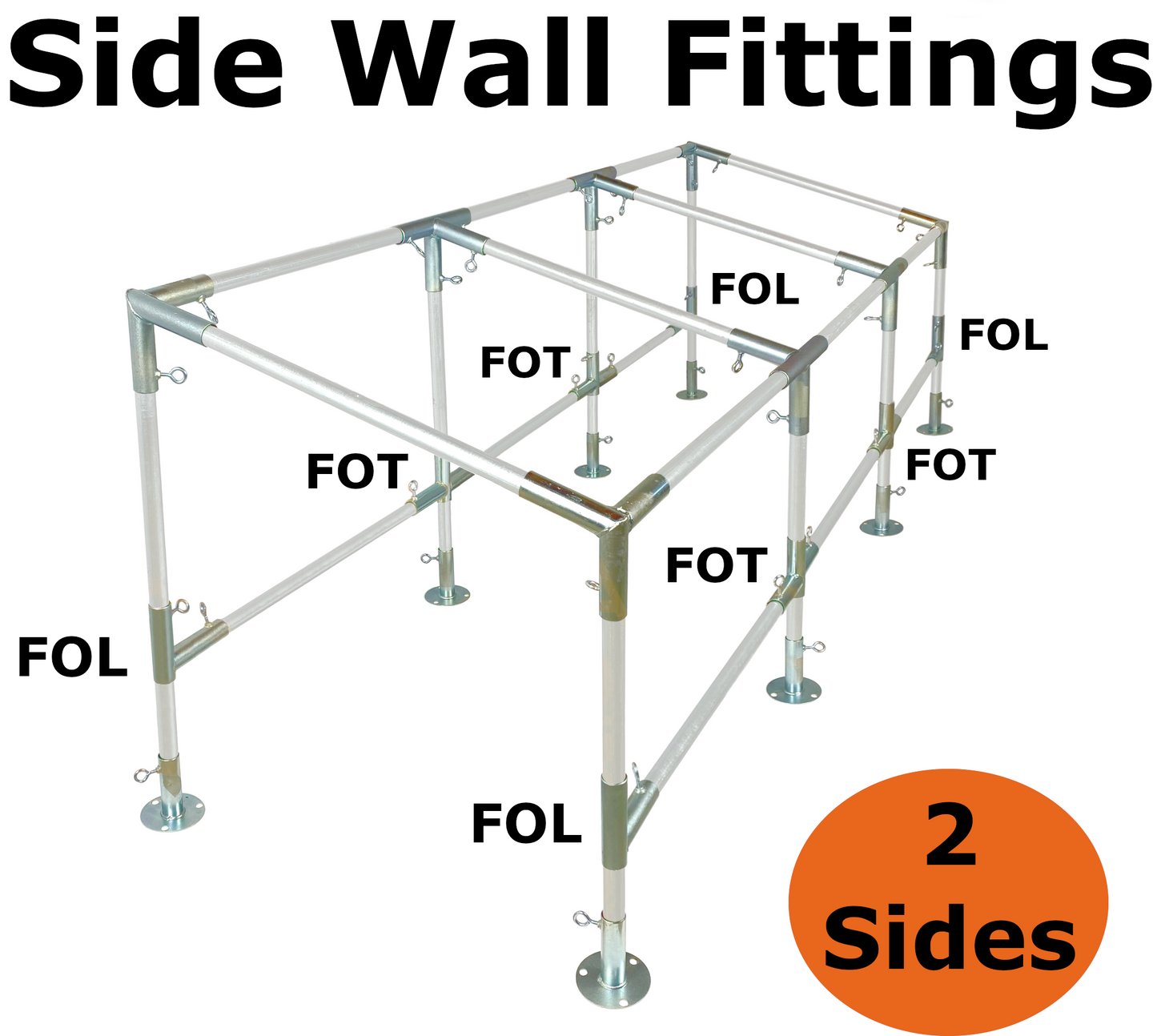 10' Wide Slope Canopy Kits (3/4")
