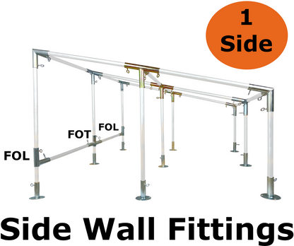20' Wide Slope with Center Legs Canopy Kits (1")