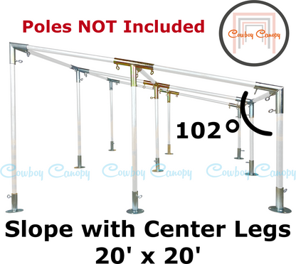20' Wide Slope with Center Legs Canopy Kits (3/4")