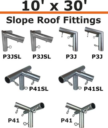 10' Wide Slope Canopy Kits (1")