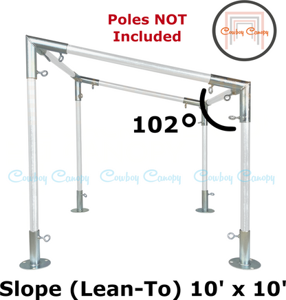 10' Wide Slope Canopy Kits (3/4")