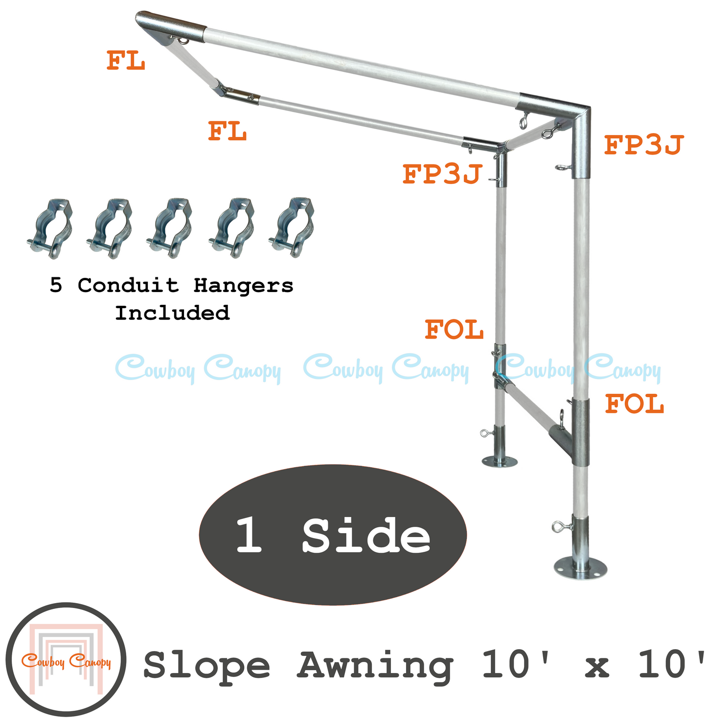 Wall Mounted Slope (Lean-To) Awning