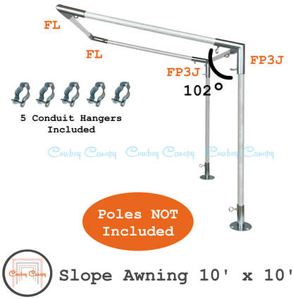 Wall Mounted Slope (Lean-To) Awning