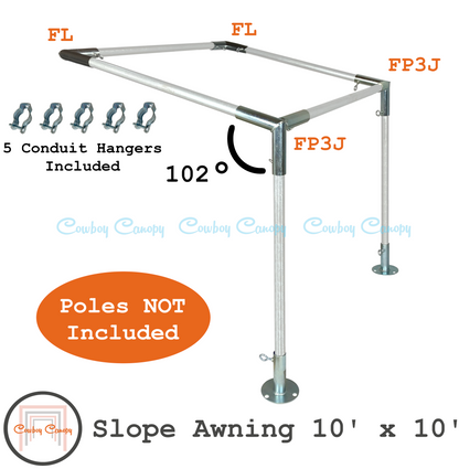 Wall Mounted Slope (Lean-To) Awning