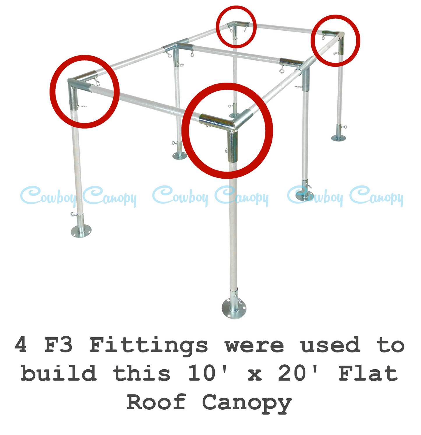 1" F3, Canopy Fitting