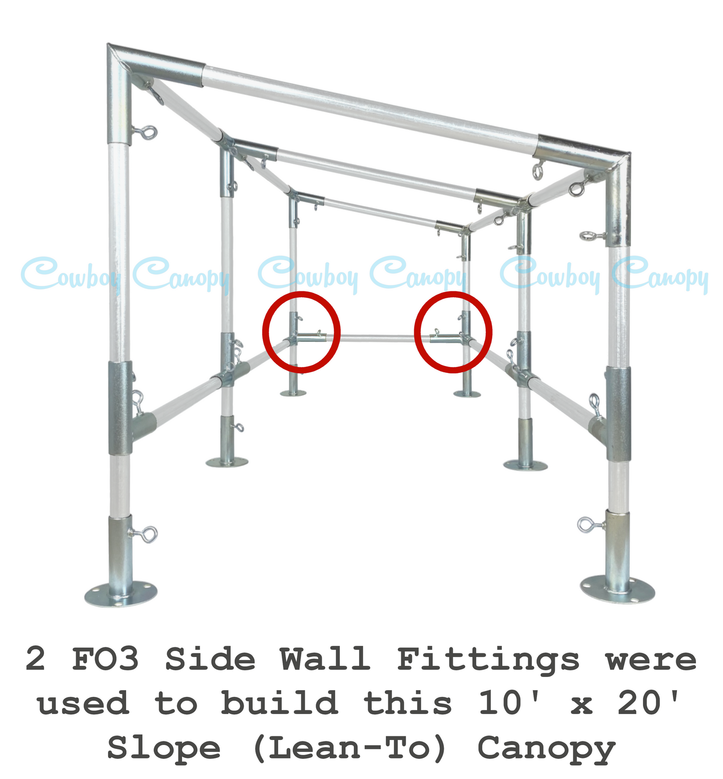 1" FO3, Side Wall Fitting