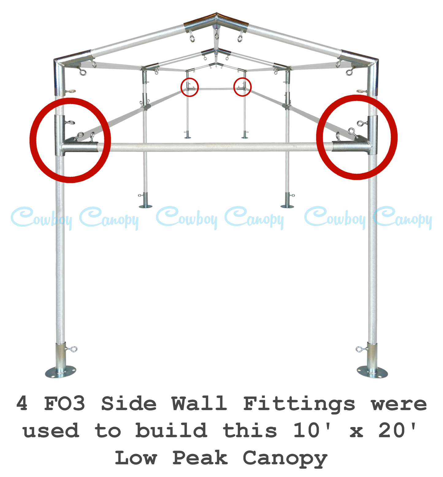 1" FO3, Side Wall Fitting