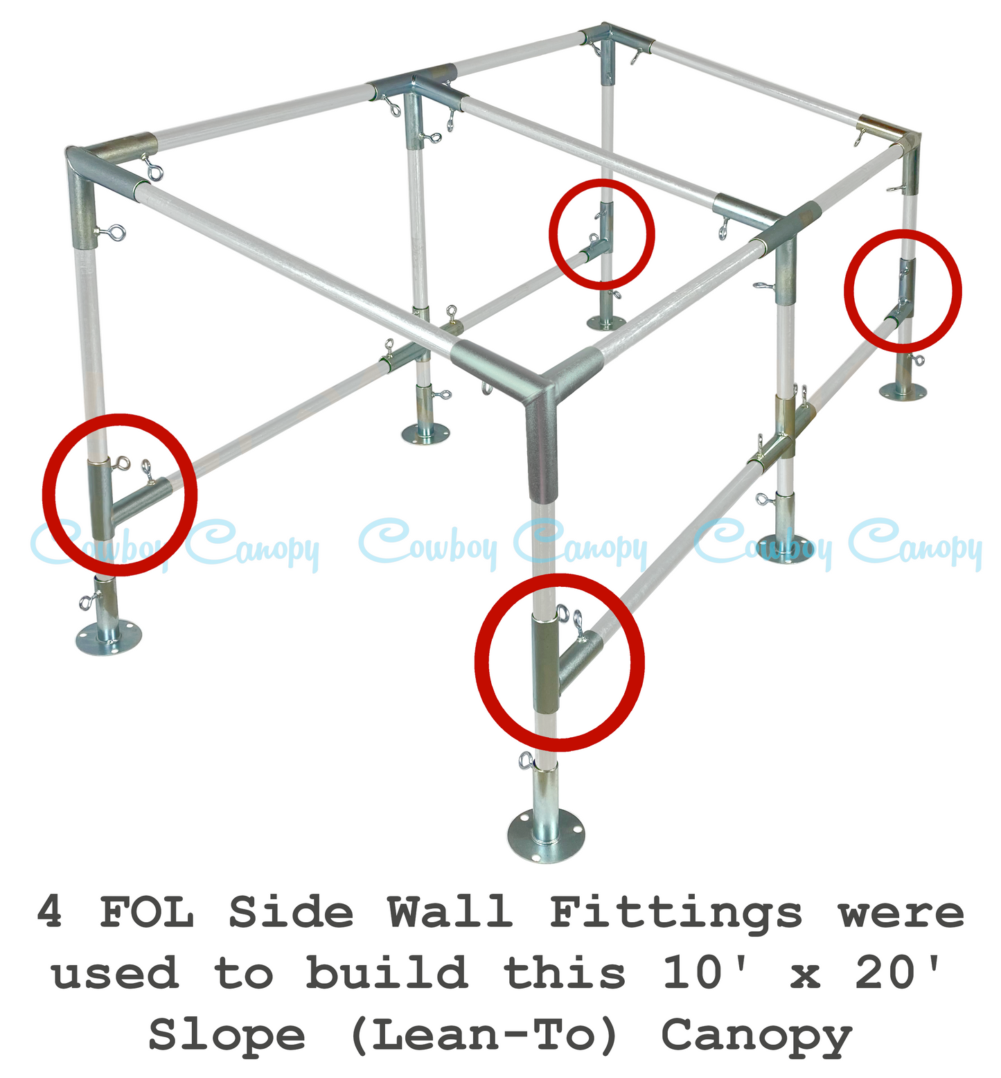 1" FOL, Side Wall Fitting