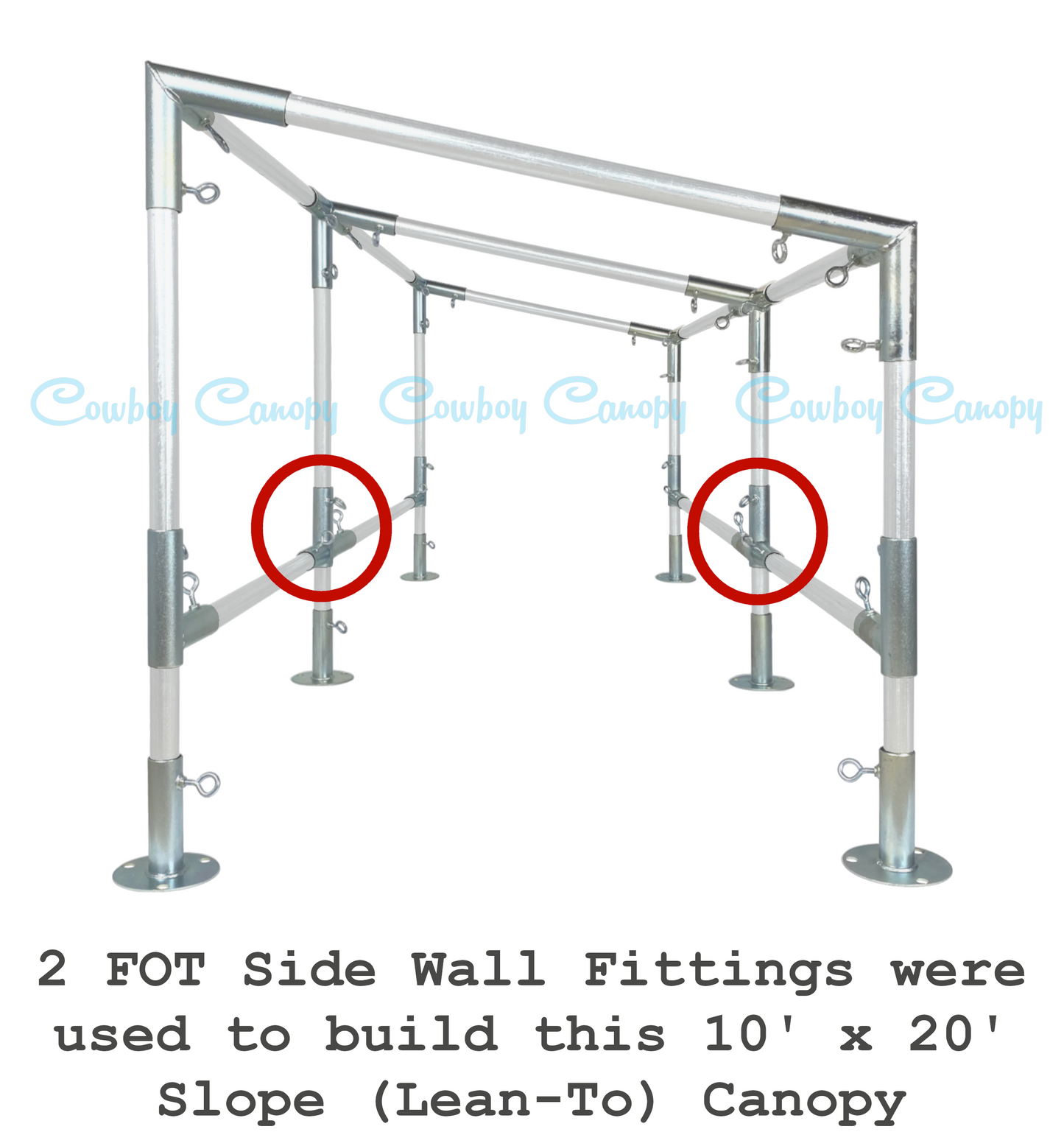 1" FOT, Side Wall Fitting