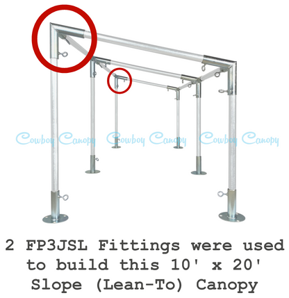 1" FP3JSL Canopy Fitting