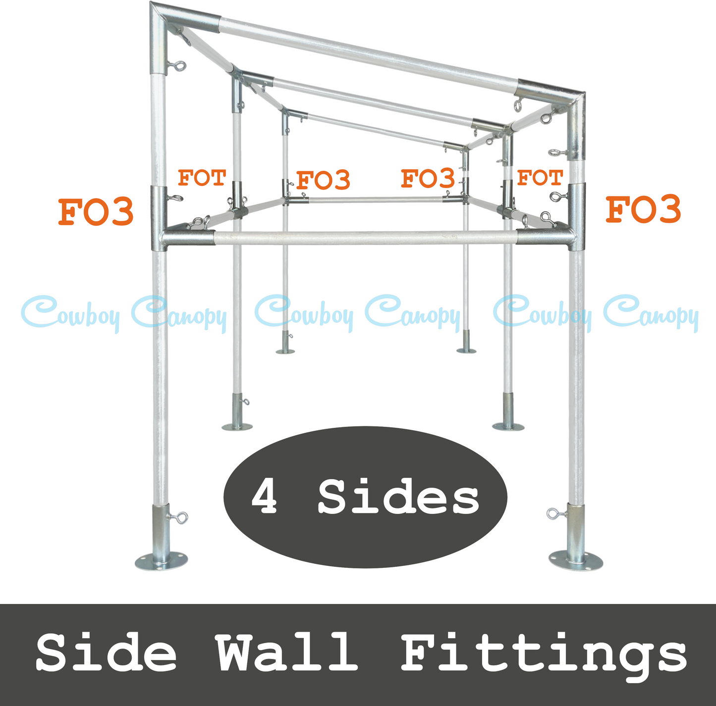 Slope (Lean-To) Canopy (1")