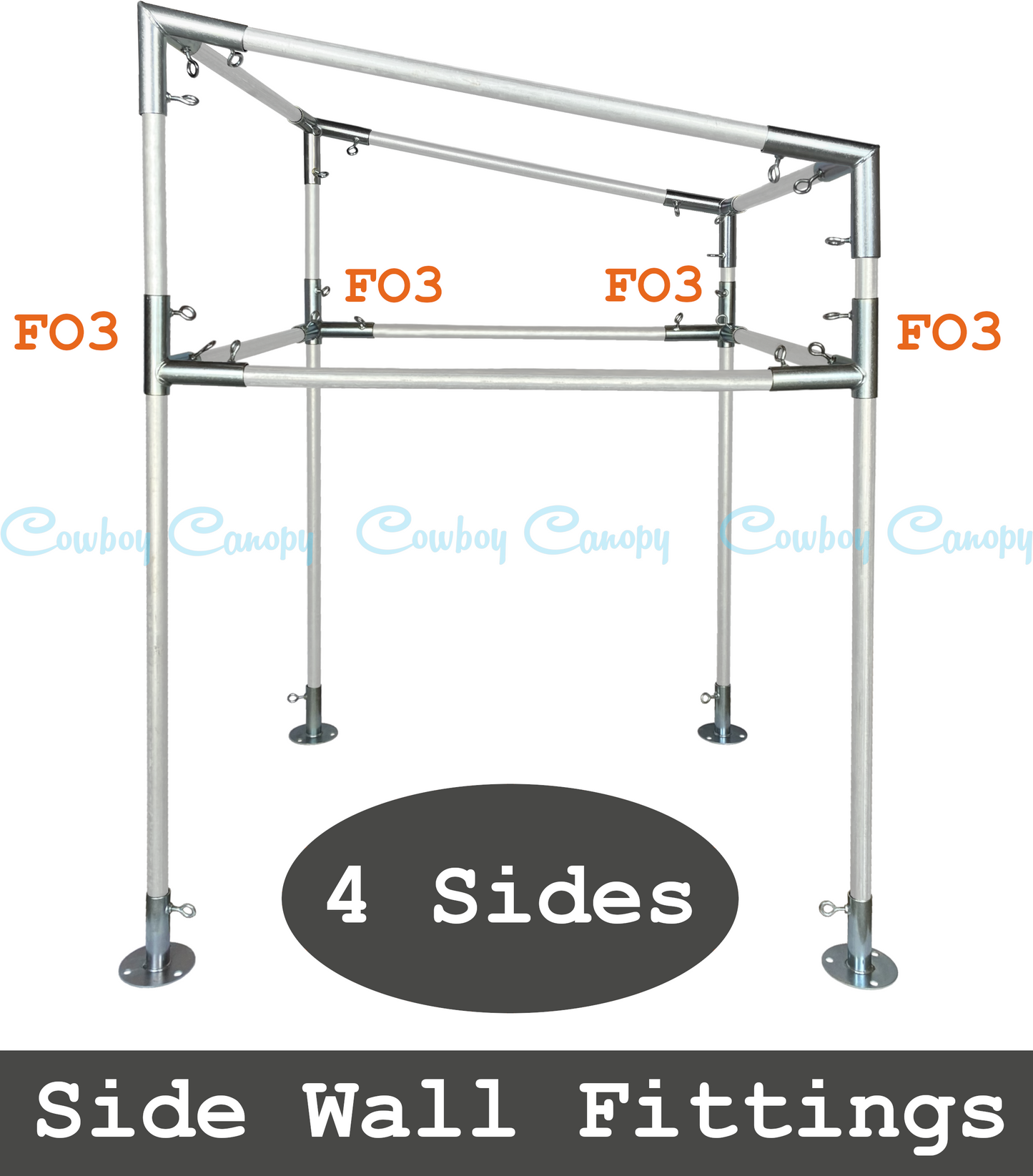 Slope (Lean-To) Canopy (1")